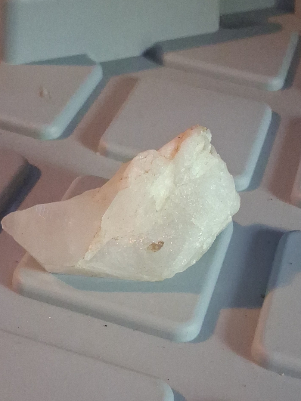 White Quartz Crystal Accent for Home Office Decor